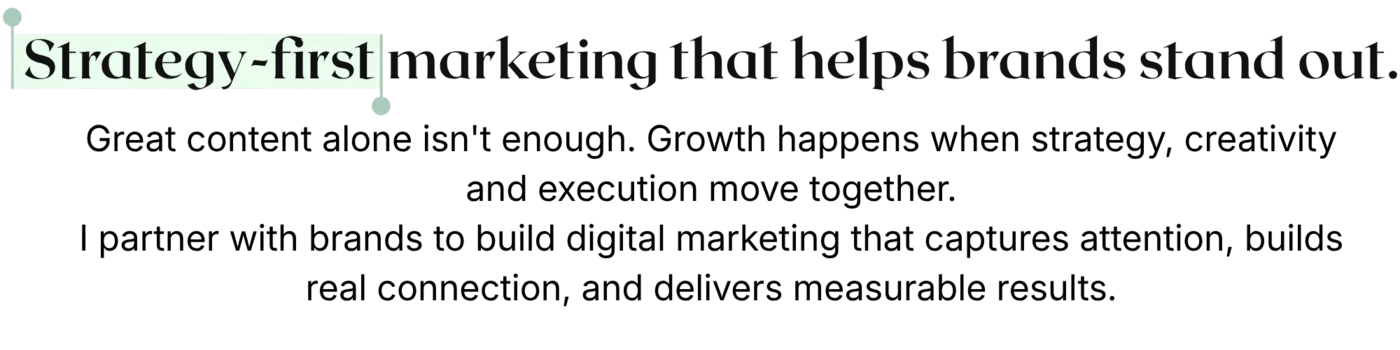 Strategy-first marketing that helps brands stand out.